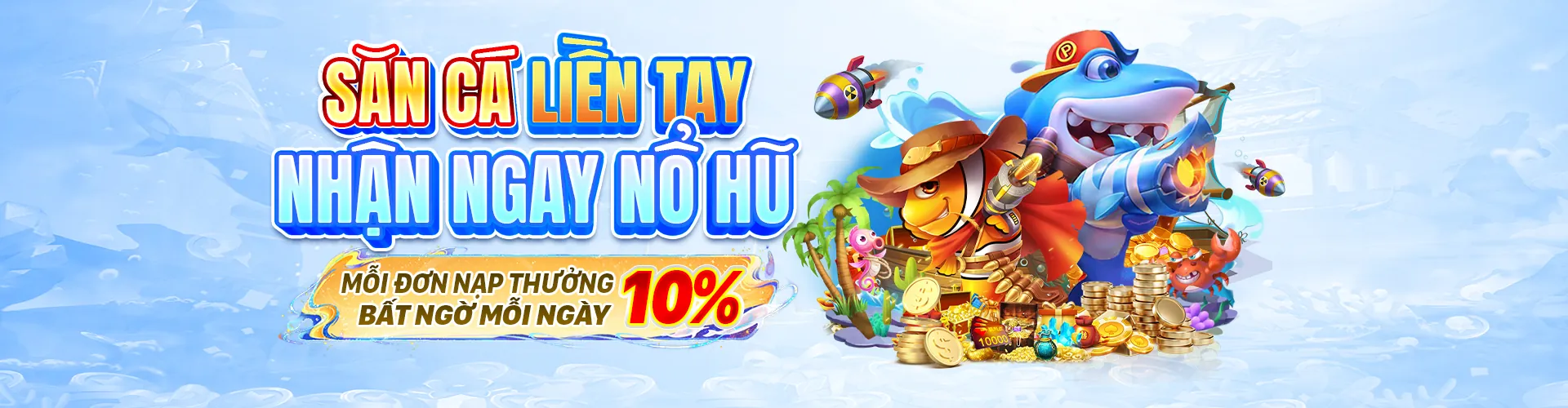 Hình ảnh chính trò chơi Bắn Cá 3wwin với cảnh đại dương sống động